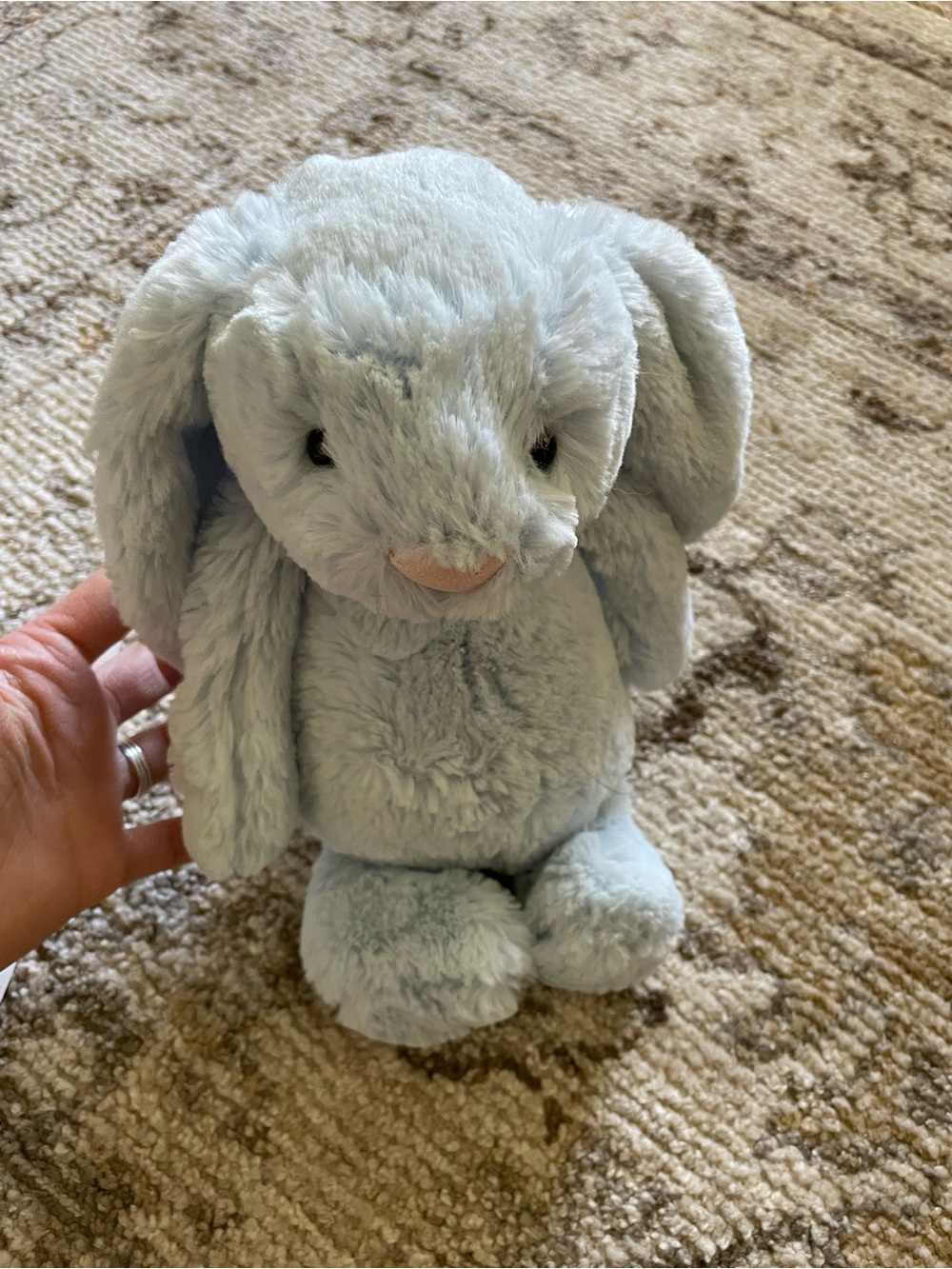 Jellycat Pale Blue Bashful Bunny Soft Toy - Picture 3 of 7